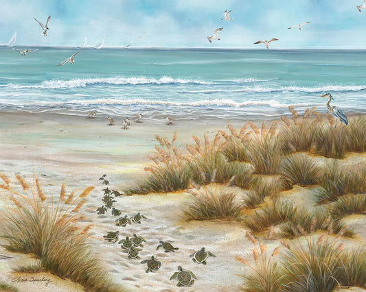 Heritage Puzzle Ocean Bound - 1000 Piece Jigsaw Puzzles for Adults Size 30"x 24" by Lisa Sparling Suitable for Framing - Beach Puzzles for Adults - Coastal Decor - Made in U.S.A.